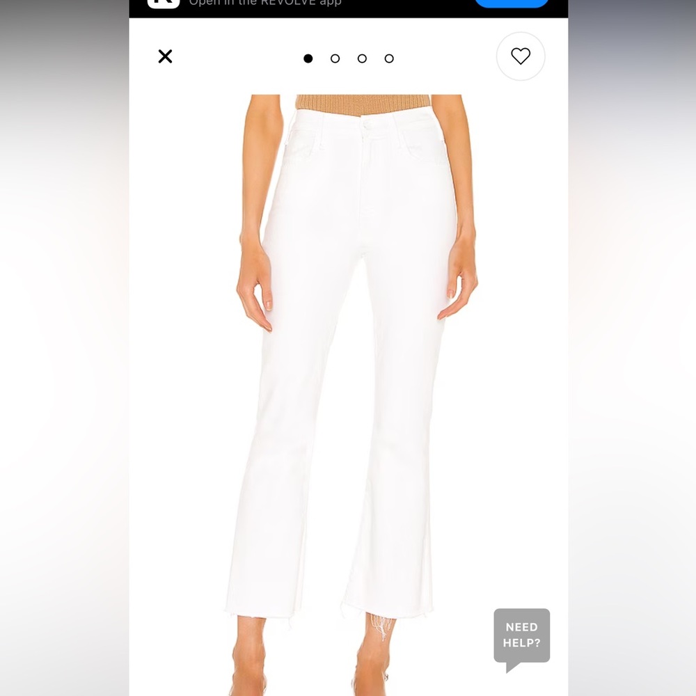 Mother denim the hustler ankle fray